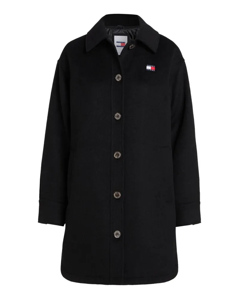 Tommy Hilfiger Damen Kurzmantel Schwarz