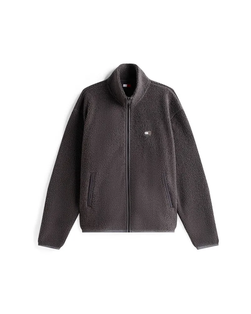 Tommy Hilfiger Herren Fleecejacke TJM RLX BADGE FZ TEDDY Schwarz