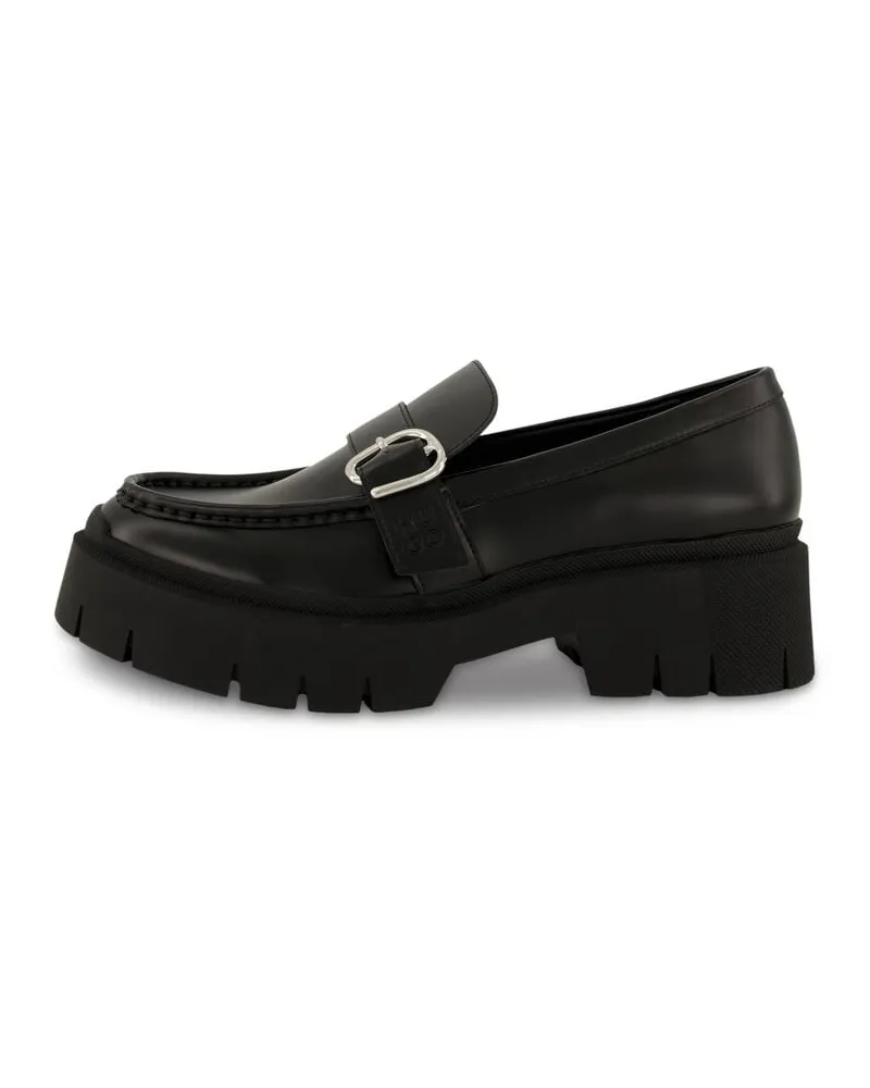 HUGO BOSS Damen Loafer KRIS_NEW Schwarz
