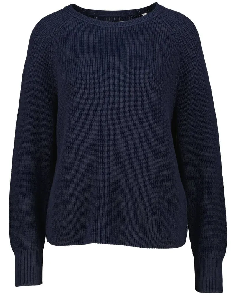 Marc O'Polo Damen Strickpullover aus Bio-Baumwolle Loose Fit Marine