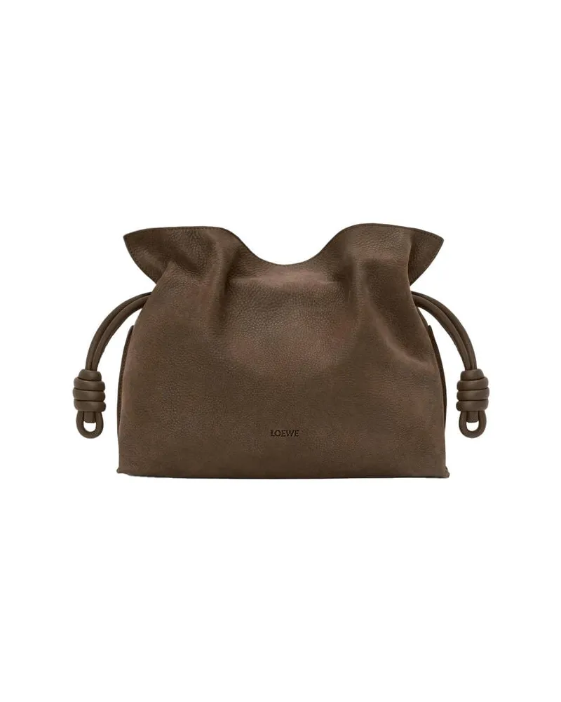 Loewe Damen Clutch FLAMENCO MEDIUM Taupe