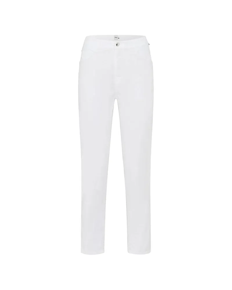 Brax Damen Five-Pocket-Hose STYLE.MARY S verkürzt Weiss