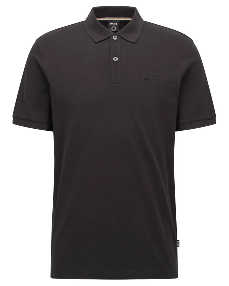 HUGO BOSS Herren Poloshirt PALLAS Kurzarm Black