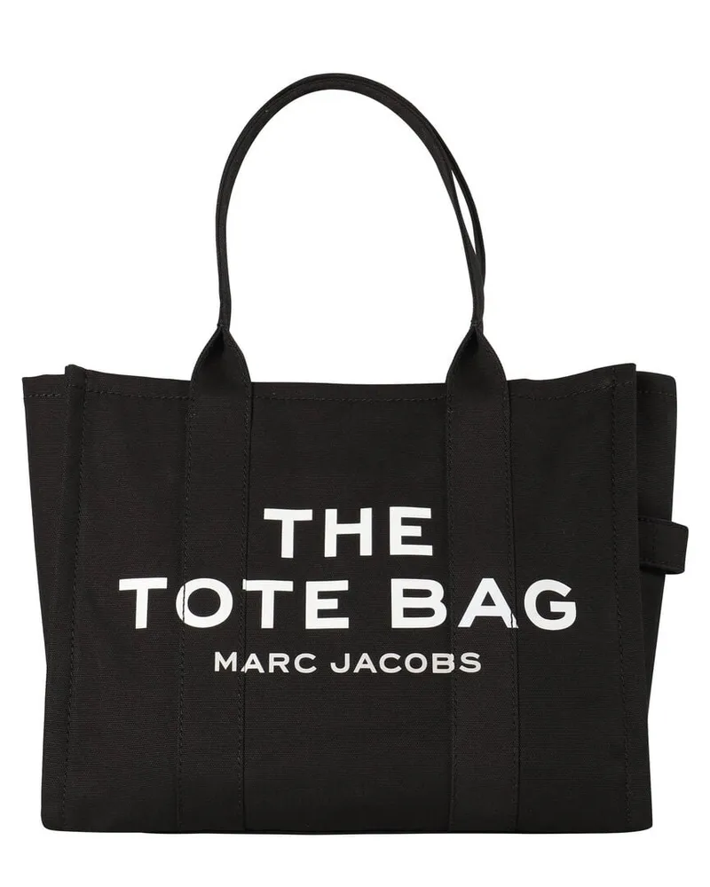 Marc Jacobs Damen Shopper aus Canvas THE LARGE TOTE BAG Schwarz