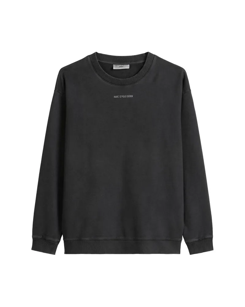 Marc O'Polo Herren Sweatshirt aus Baumwolle Schwarz