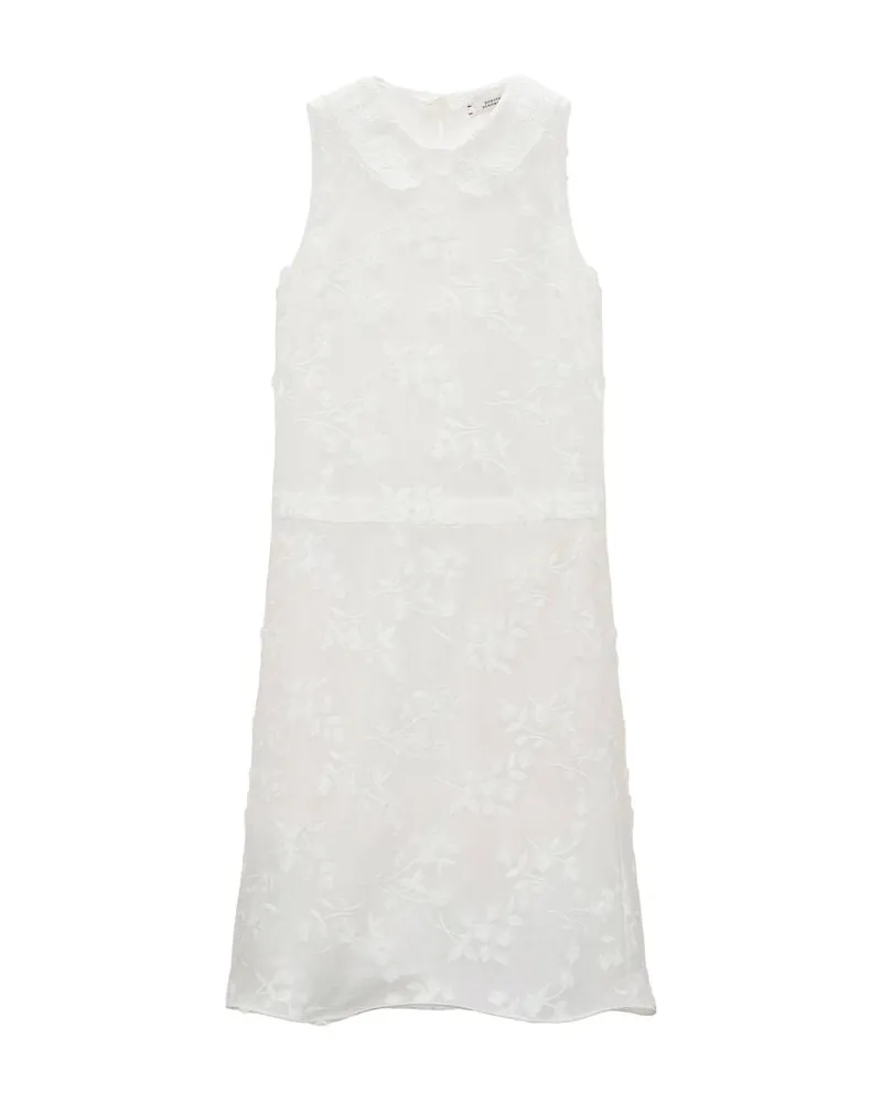 Dorothee Schumacher Damen Kleid aus Baumwoll-Fil Coupé Offwhite