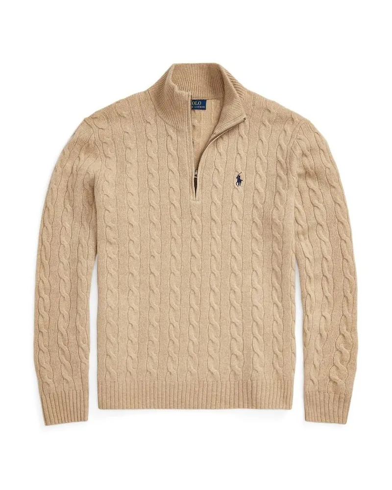 Ralph Lauren Herren Strickpullover aus Wolle mit Kaschmir Camel