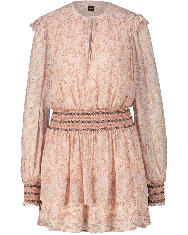 HUGO BOSS Damen Kleid C_DARMIA Rosa