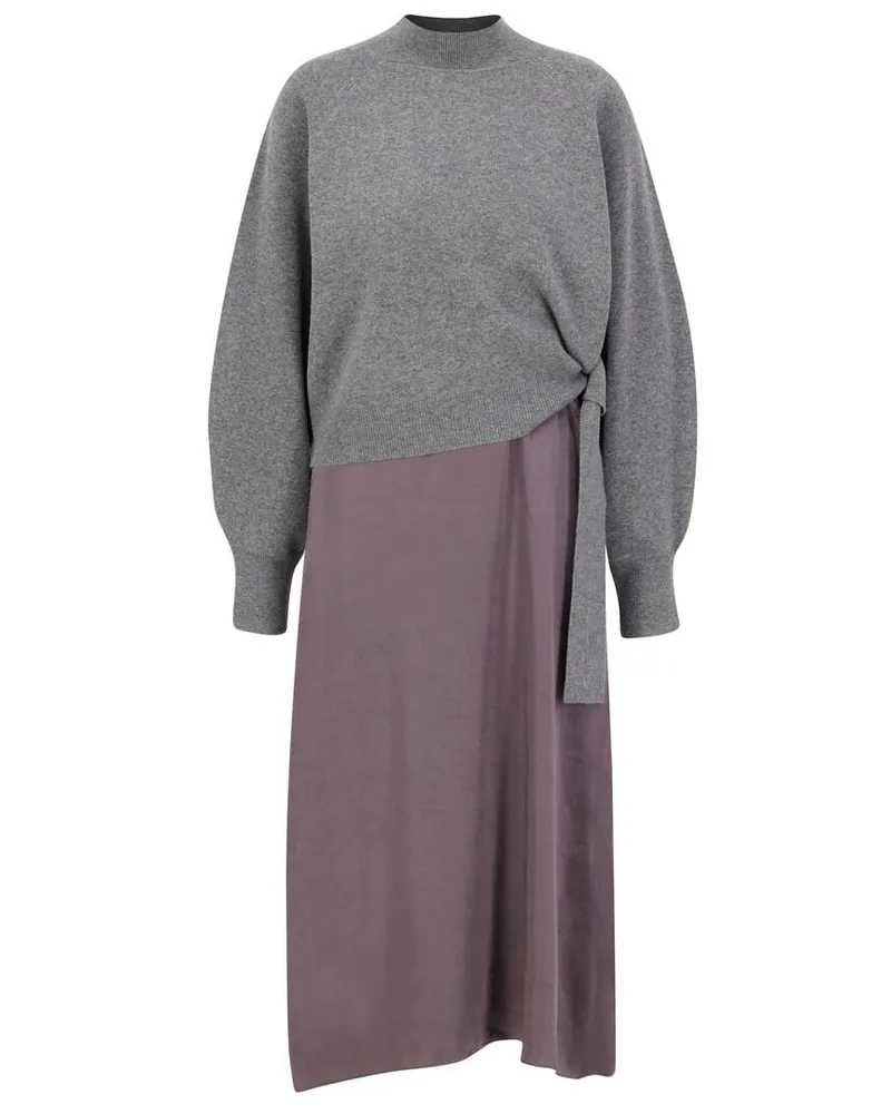 HUGO BOSS Damen Kleid FLALINA Anthrazit