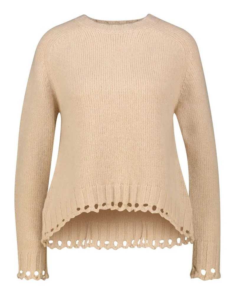 pure Damen Pullover aus Kaschmirmischung Sand