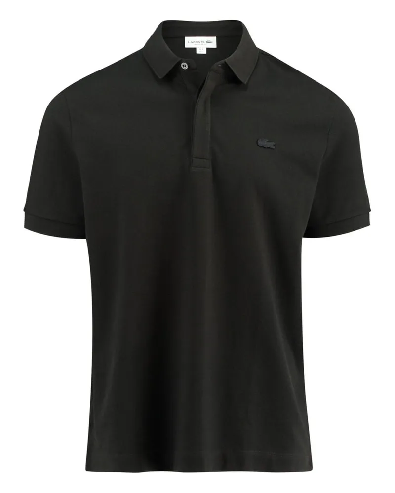 Lacoste Herren Poloshirt PARIS Regular Fit Kurzarm Schwarz