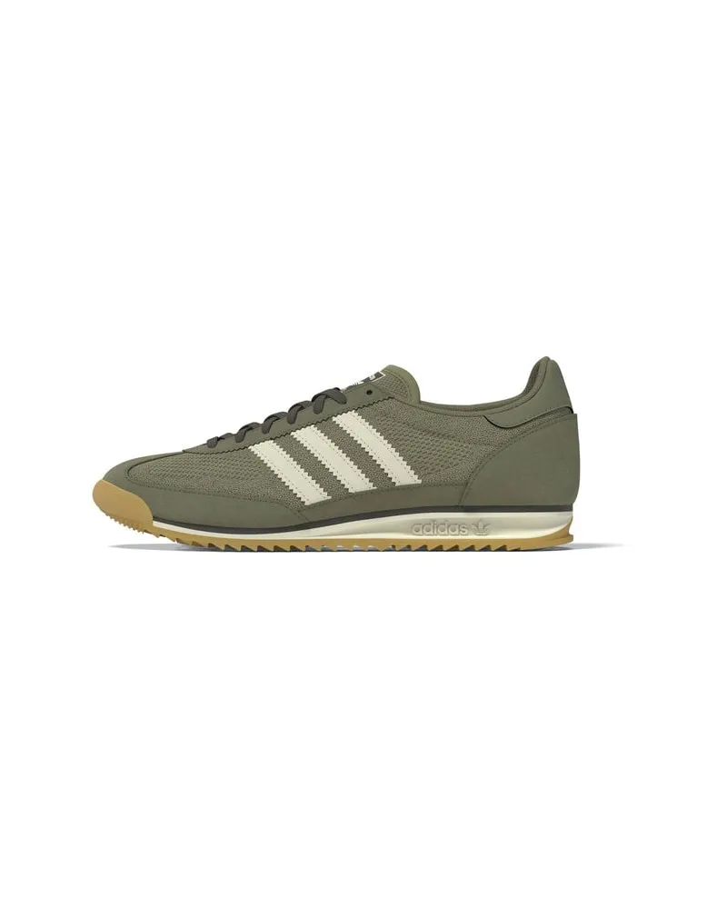 adidas Damen Sneaker mit Mesh und Wildleder SL 72 OG Dunkelgrün