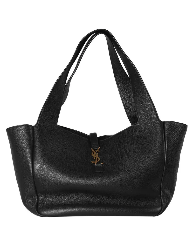 Saint Laurent Damen Shopper LE 5 A 7 BEA aus Hirschleder Schwarz