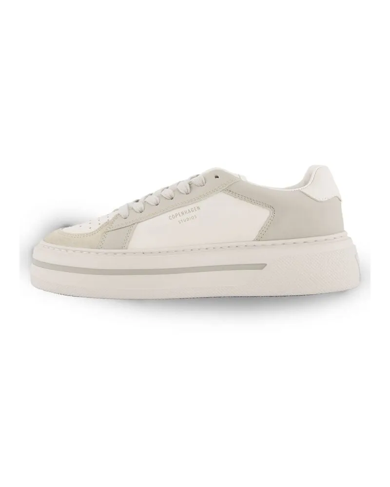 Copenhagen Damen Sneaker aus Leder BASKET BICOLOR Kitt