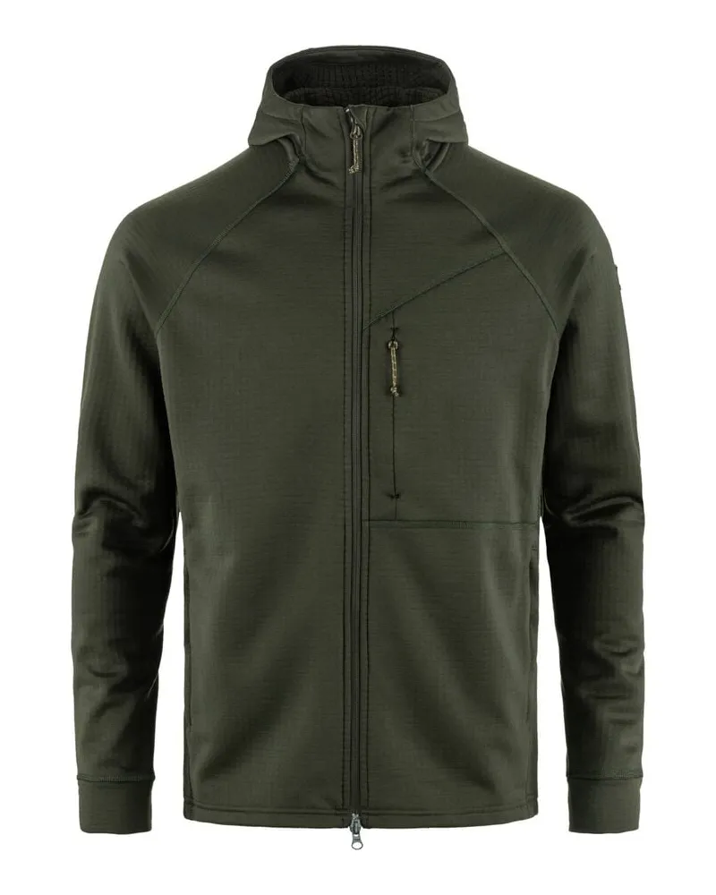 Fjäll Räven Herren Fleecejacke ABISKO Dunkelgrün