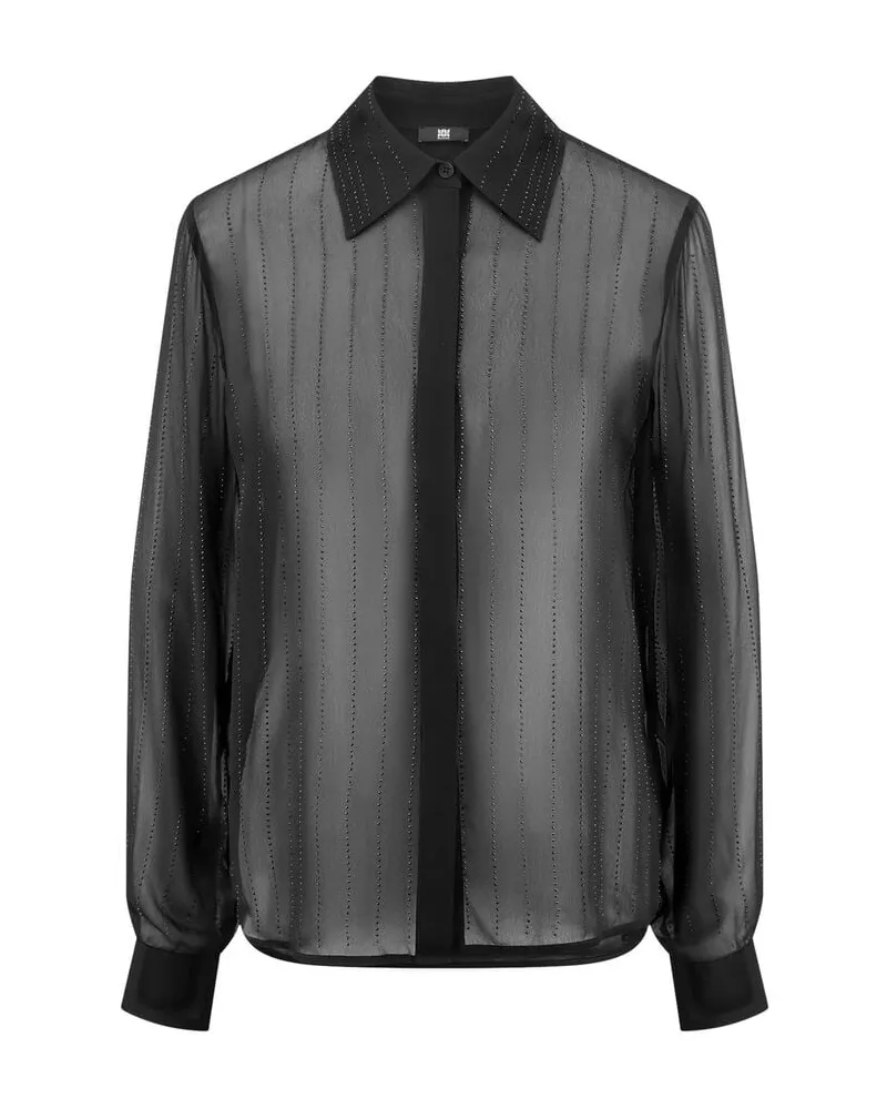 Riani Damen Bluse mit Strassdetails Schwarz