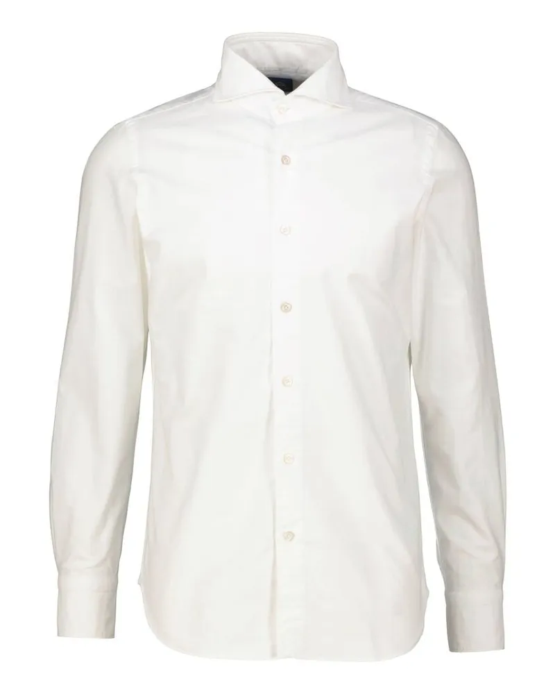 Finamore 1925 Herren Freizeithemd TOKYO-SERGIO Slim Fit Weiss