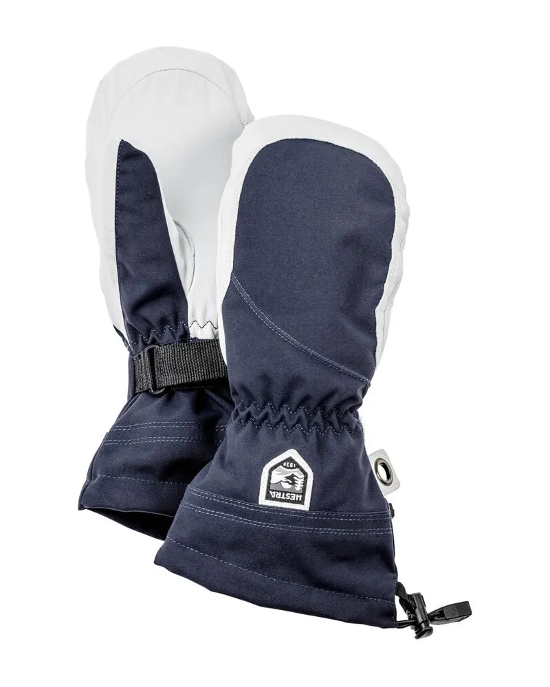 Hestra Damen Skihandschuhe HELI SKI FEMALE MITT Fausthandschuhe mit Leder Marine