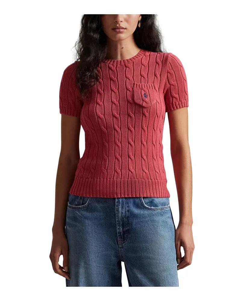 Ralph Lauren Damen Pullover aus Baumwolle Rot