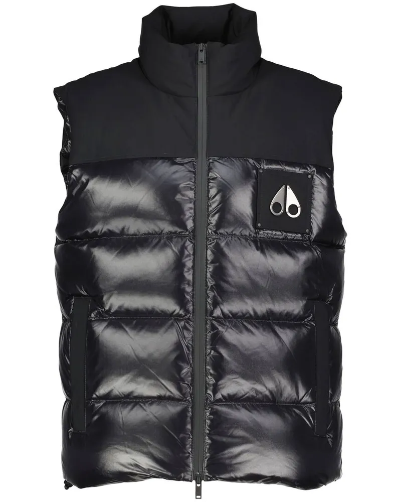 Moose Knuckles Herren Daunenweste VICTORY PEAK Schwarz