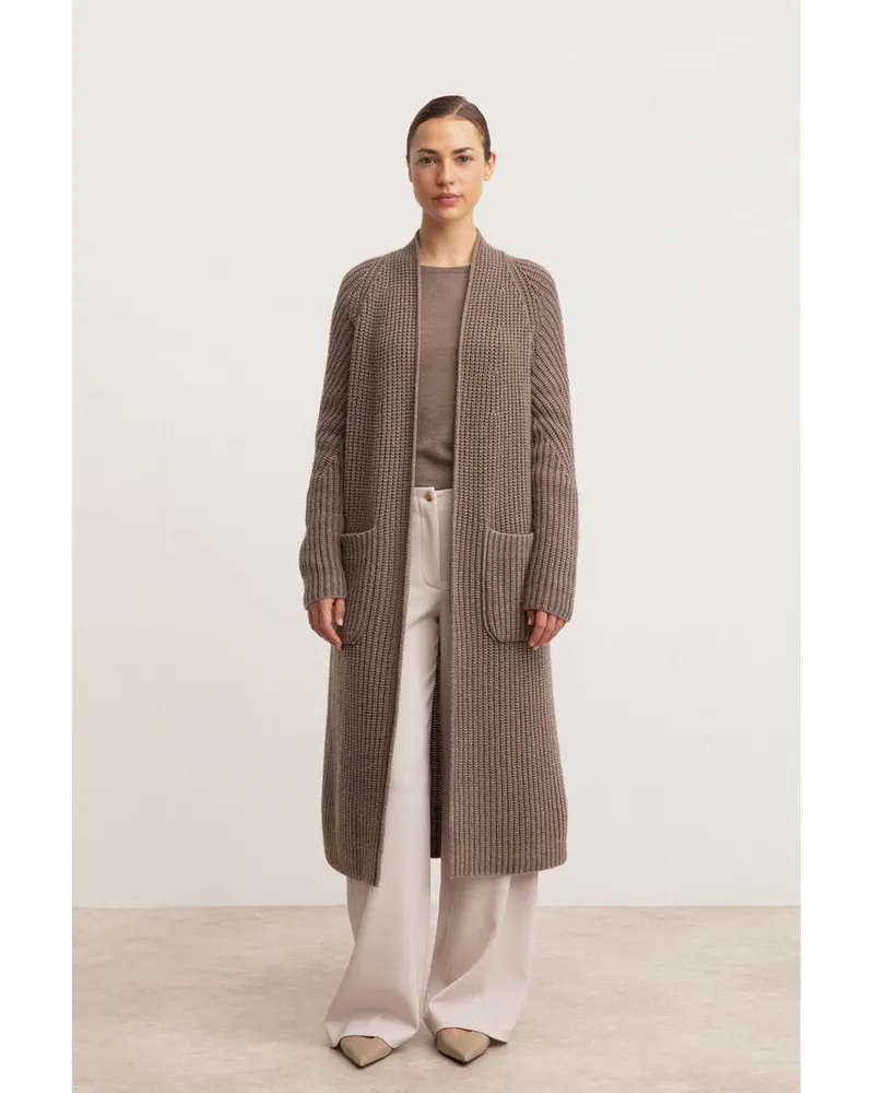 Iris von Arnim Damen Strickjacke GILIAN Taupe