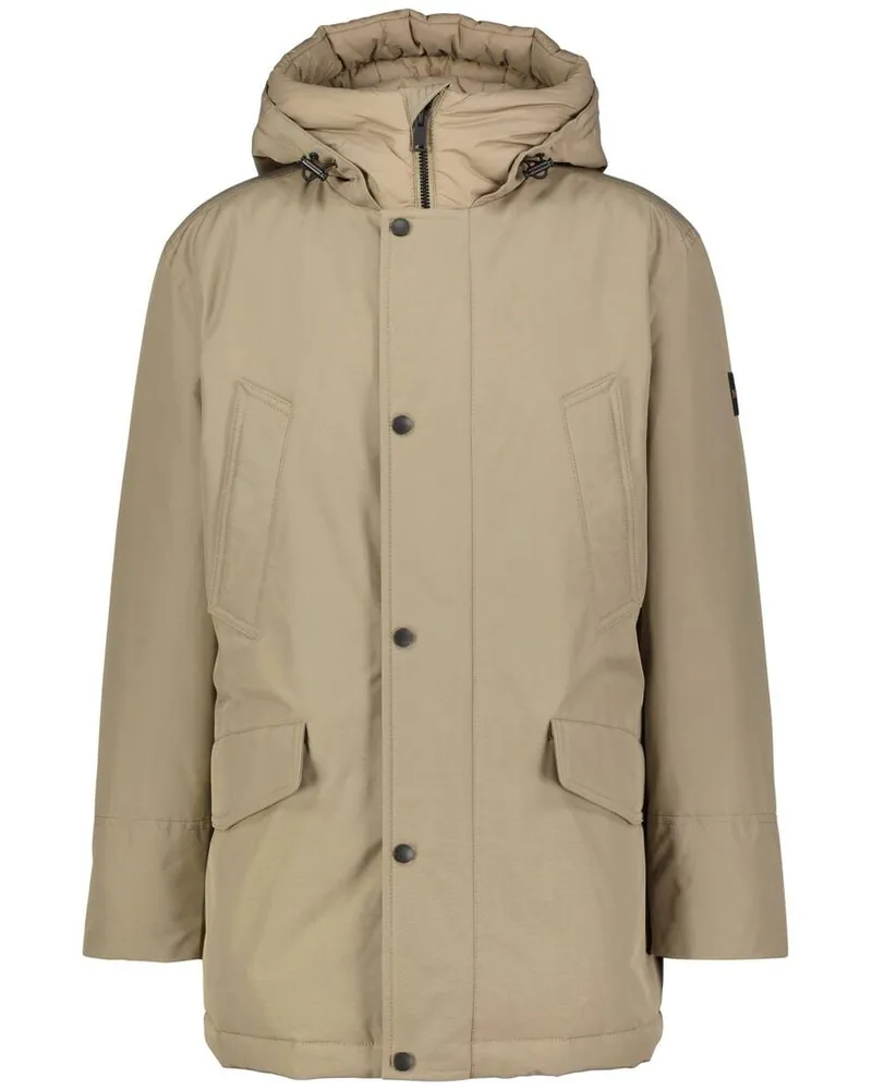 HUGO BOSS Herren Winterparka mit Kapuze OSIASS1 Khaki