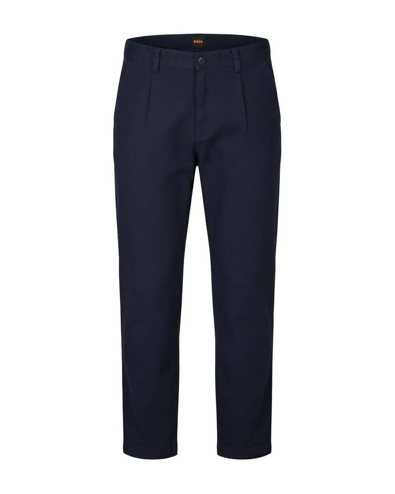 HUGO BOSS Herren Chino PLEATED-2 Marine
