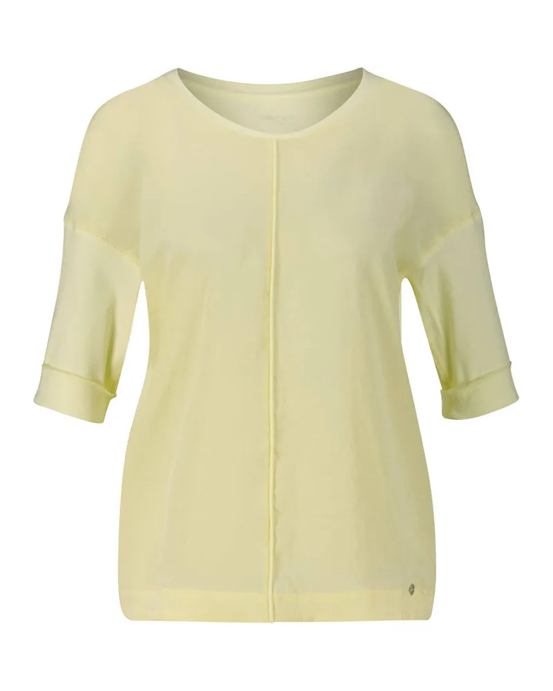 Marc Cain Damen Blusenshirt aus Baumwollmischung Vanille