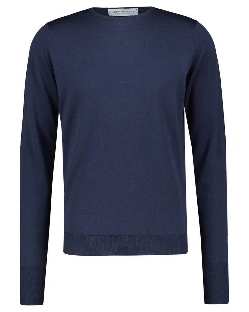 John Smedley Herren Strickpullover MARCUS aus Merinowolle Marine
