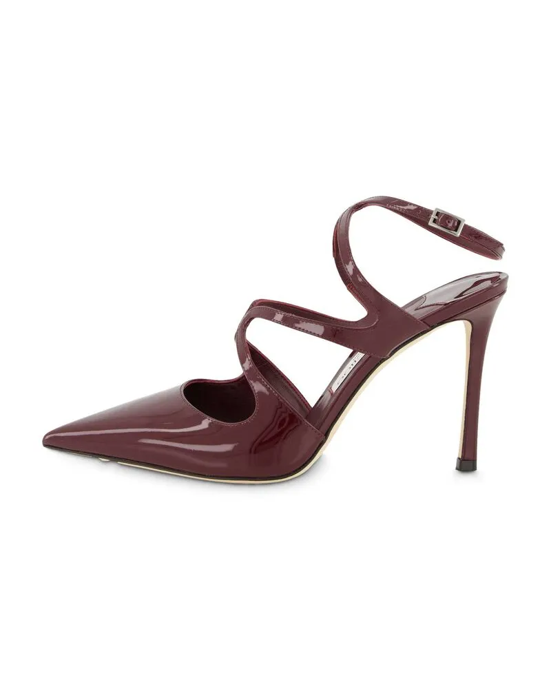 Jimmy Choo Damen Pumps AZIA 95 aus Lackleder Braun