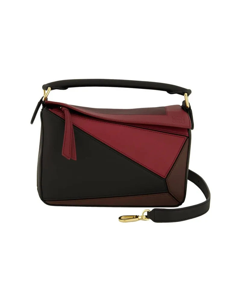 Loewe Damen Henkeltasche PUZZLE S SQUARE Schwarz