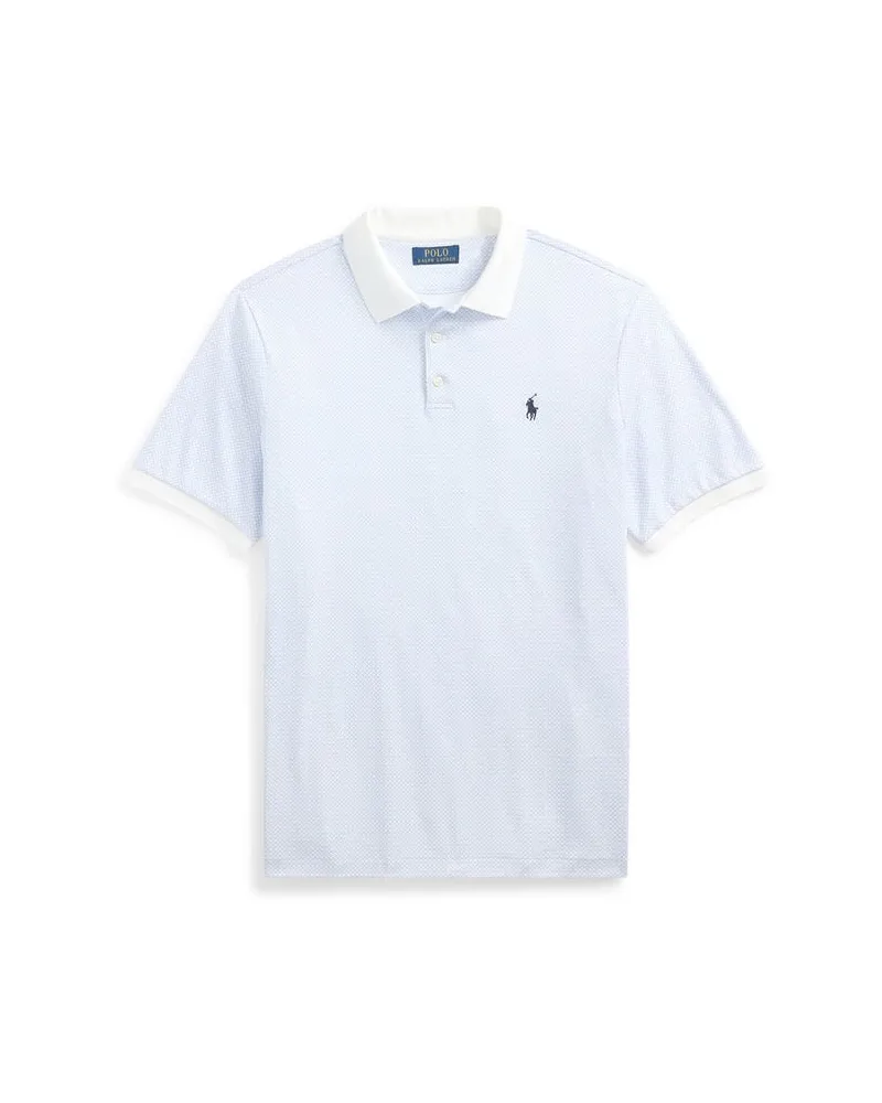 Ralph Lauren Herren Poloshirt Custom Slim Fit Bleu