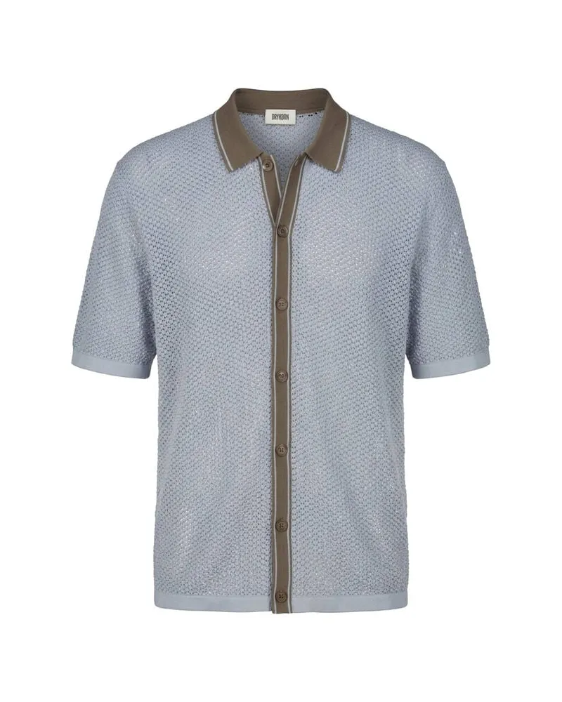 Drykorn Herren Hemd DANTTE Relaxed Fit Bleu