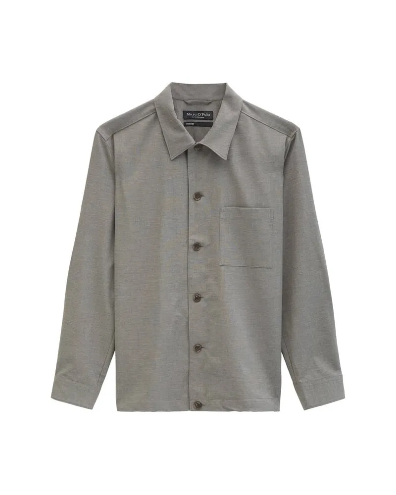 Marc O'Polo Herren Hemd Regular Fit Braun