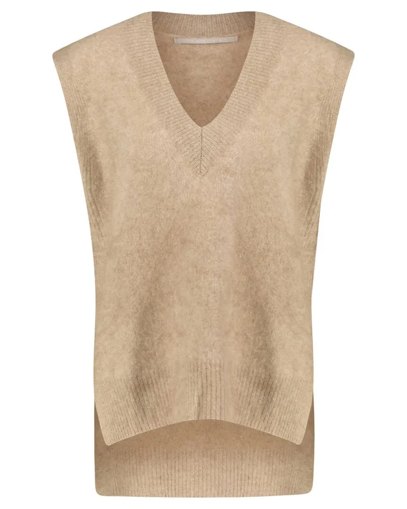 (THE MERCER) N.Y. Damen Strickpullunder aus Kaschmir Taupe