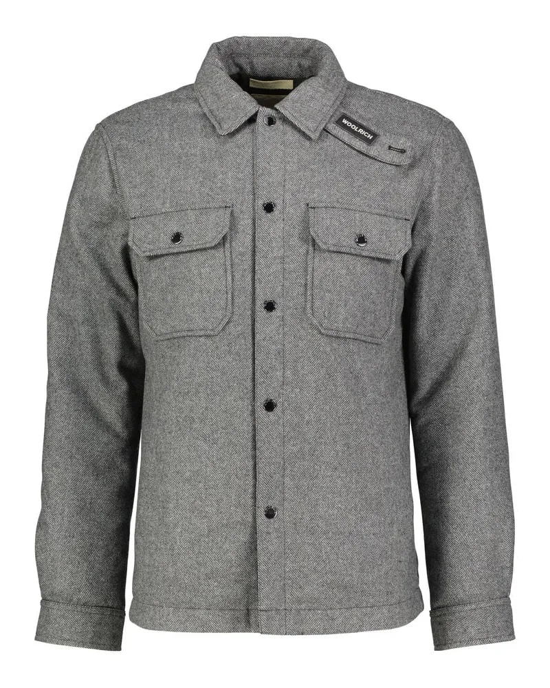 Woolrich Herren Daunenjacke aus Wollmix ALASKAN Grau