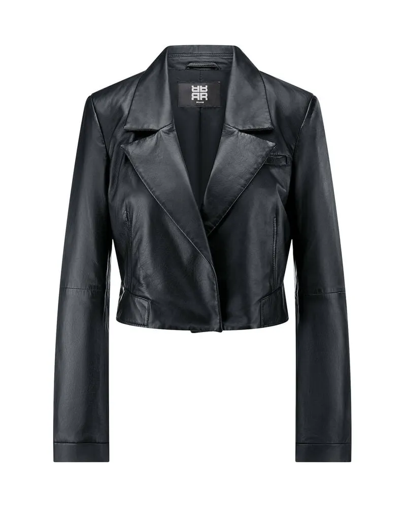 Riani Damen Lederjacke aus Lammnappaleder Schwarz