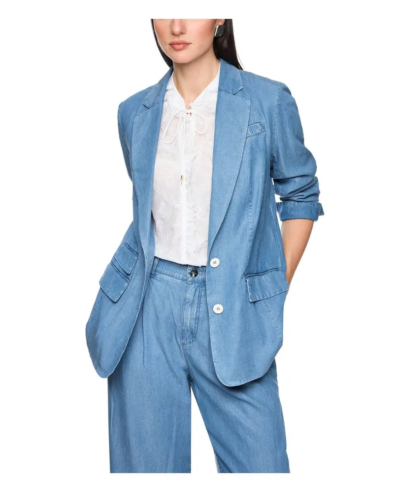 Marc Cain Damen Blazer RETHINK TOGETHER Bleached