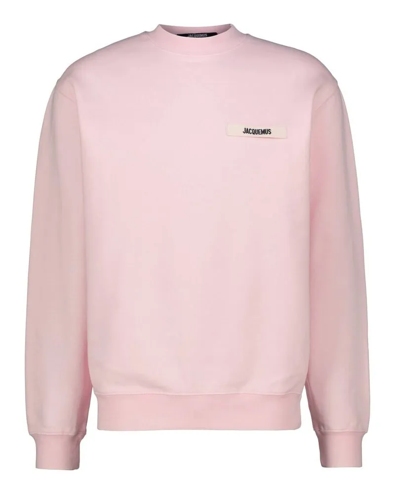 Jacquemus Herren Sweatshirt aus Bio-Baumwolle LE SWEATSHIRT GROS GRAIN Pink