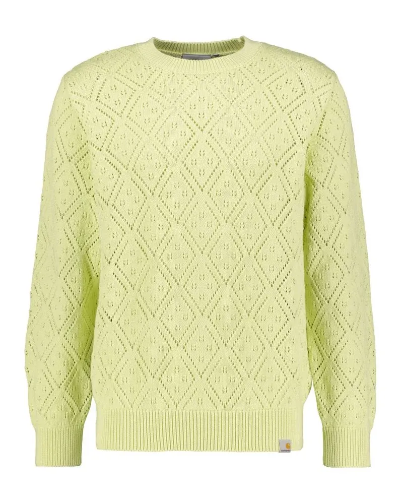 Carhartt WIP Herren Strickpullover aus Bauwolle KALEY Limone
