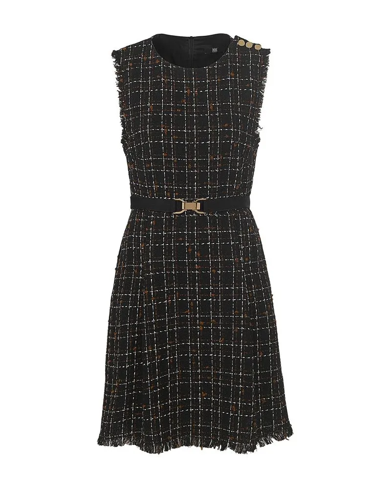 Riani Damen Tweedkleid Schwarz