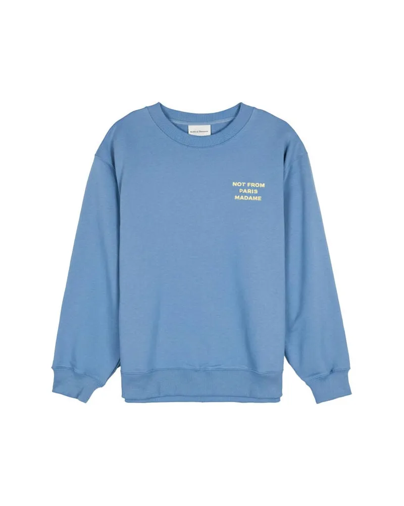 Drôle de Monsieur Herren Sweatshirt SLOGAN Blau