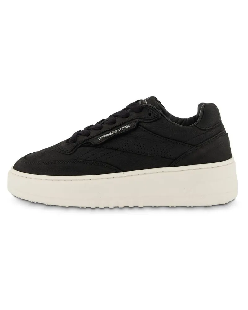Copenhagen Damen Sneaker aus Leder Schwarz
