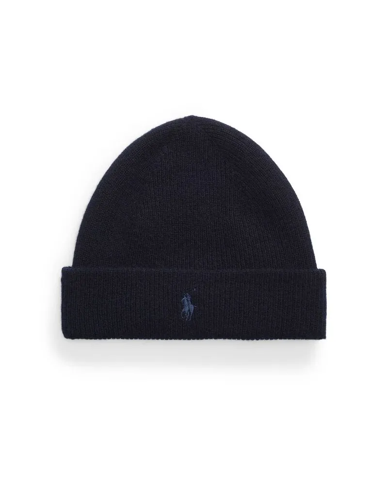 Ralph Lauren Kaschmir-Strickmütze Marine