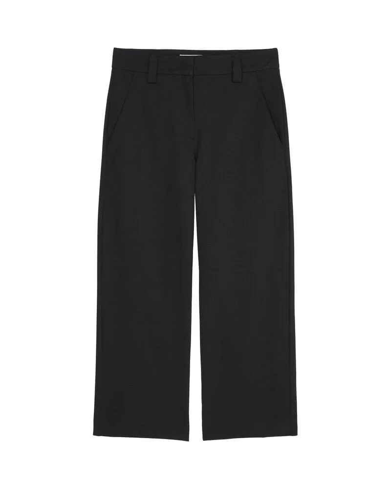 Marc O'Polo Damen Hose aus Bio-Baumwollen-Mix Schwarz