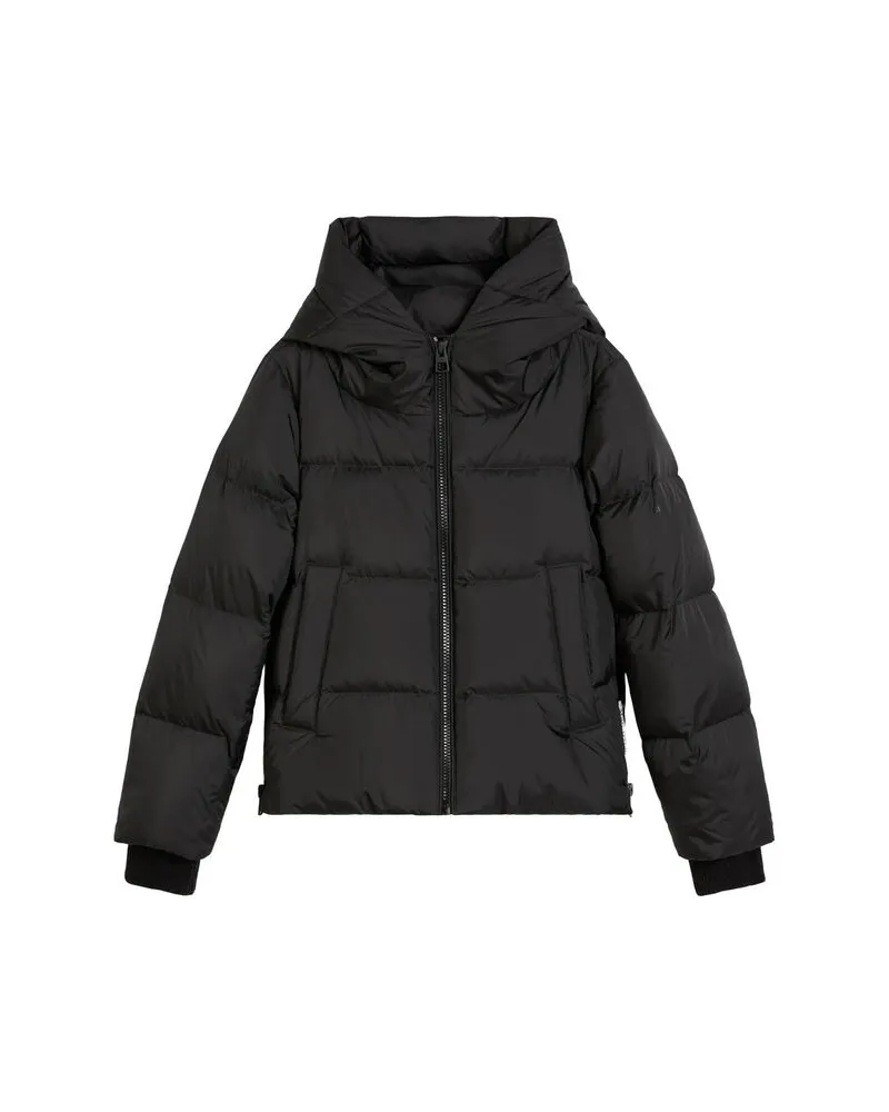Marc O'Polo Damen Daunenjacke mit Kapuze Regular Fit Schwarz
