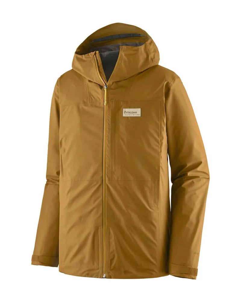 Patagonia Herren Jacke BOULDER FORK RAIN Regular Fit Braun