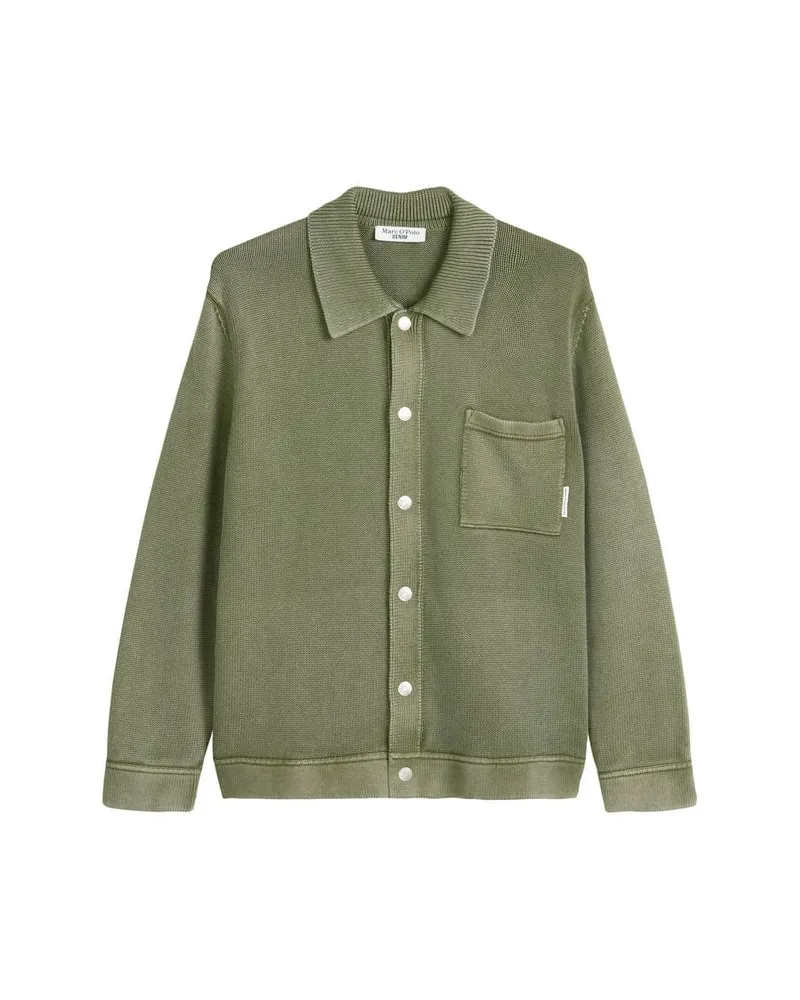 Marc O'Polo Herren Strickjacke aus Baumwolle Grau