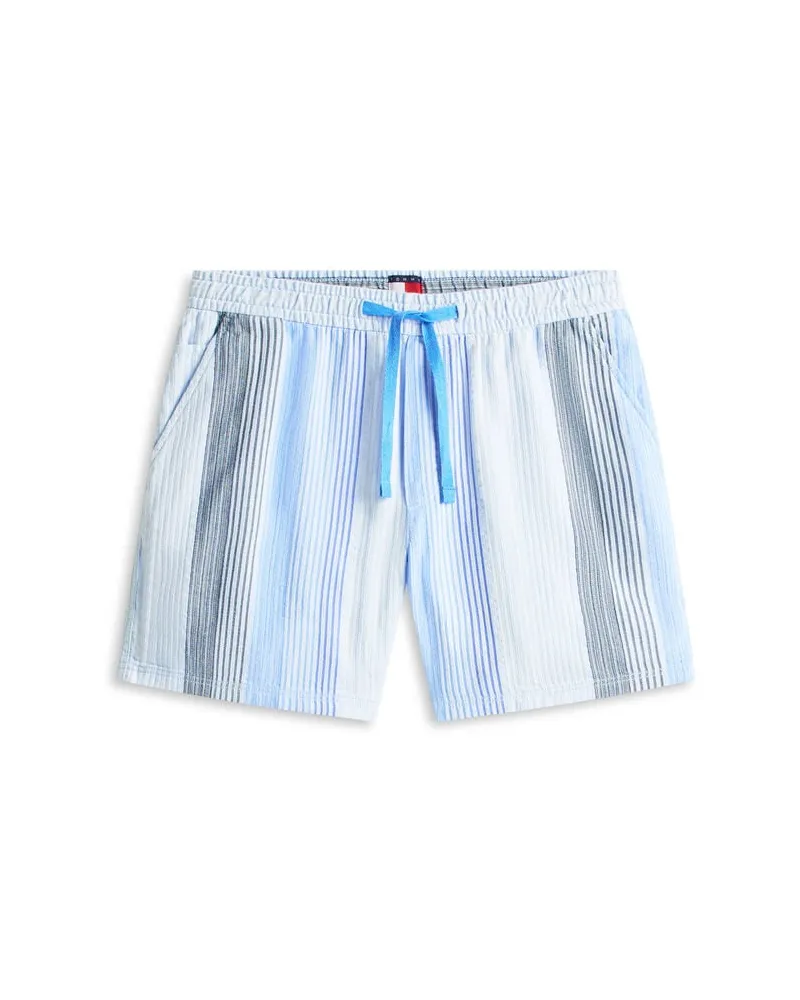 Tommy Hilfiger Herren Shorts mit Dobby-Streifen Bleu