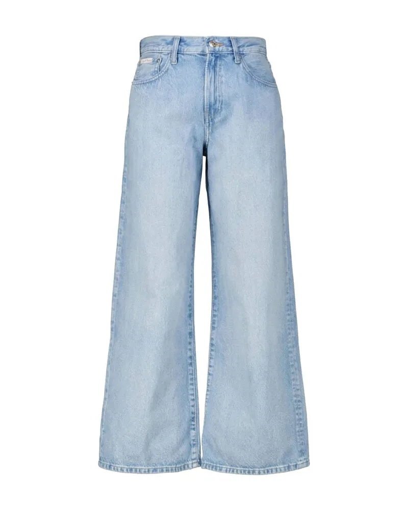 Calvin Klein Damen Jeans Wide Fit Stoned